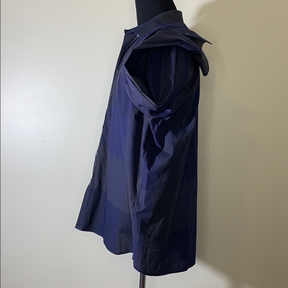 TED BAKER Navy Blue Bigdeal Check Shirt 3XL - Picture 4 of 8